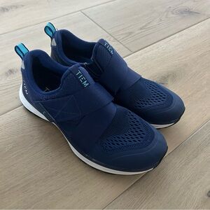 TIEM Slipstream Indoor Cycling Shoes Women’s Size 8 Navy Blue Spin Bike SPD